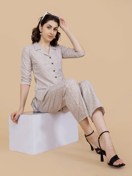 Cotton Co Ord Set Women