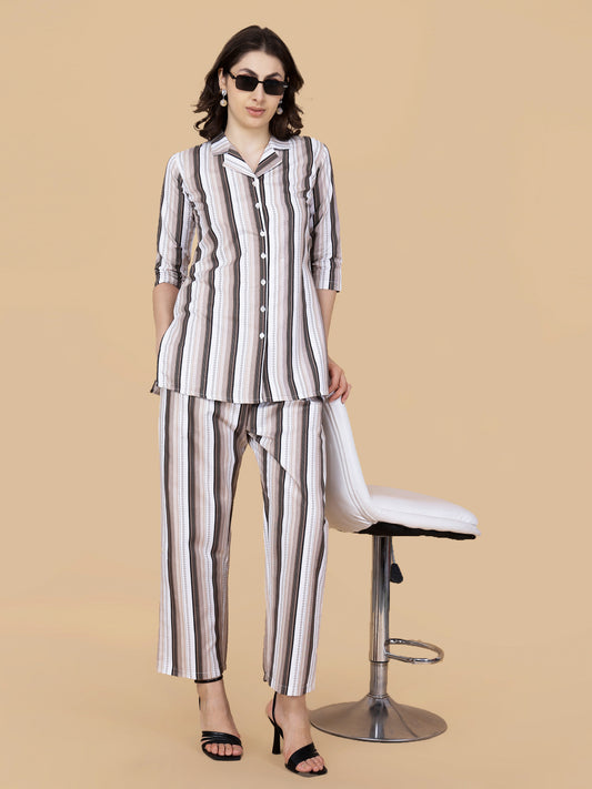 Cotton Co Ord Set Women