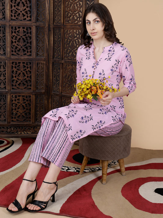 Cotton Kurti Pant Set