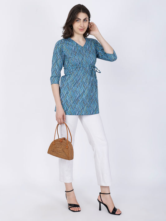 Cotton Printed Short Kurti
